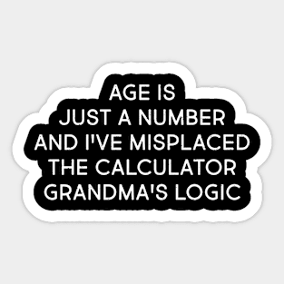 Grandma's Logic Sticker